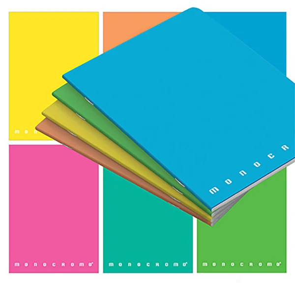Maxiquaderno Monocromo Fluo - A4 - 5mm c/margine - 42 fogli - 80gr - Pigna