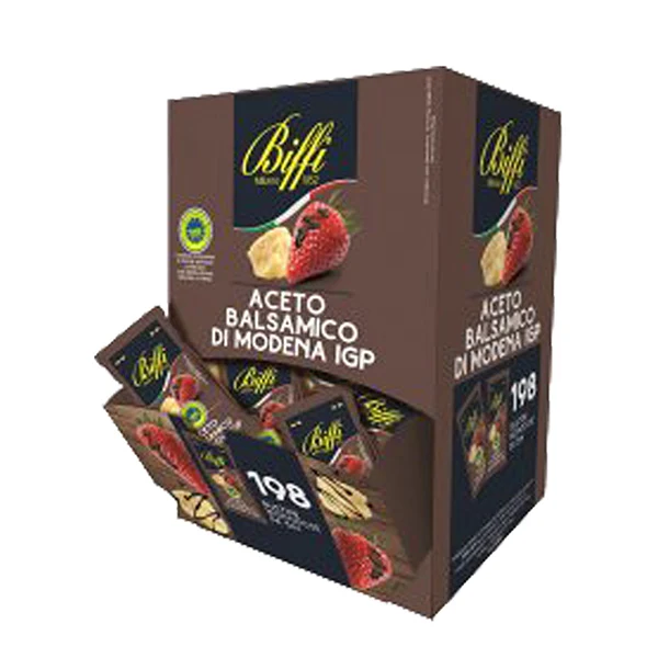 Aceto balsamico di Modena IGP - bustina monodose da 5 ml - Biffi - conf. 198 pezzi
