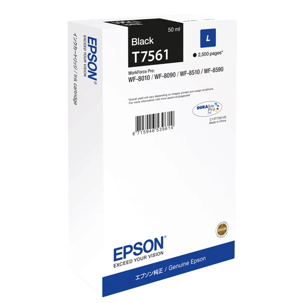 Epson - Tanica - Nero - T7561 - C13T75614N - 50ml