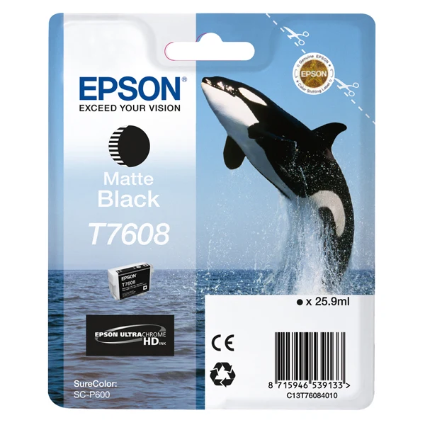 Epson - Cartuccia ink - T7608- Nero Matte - C13T76084N10