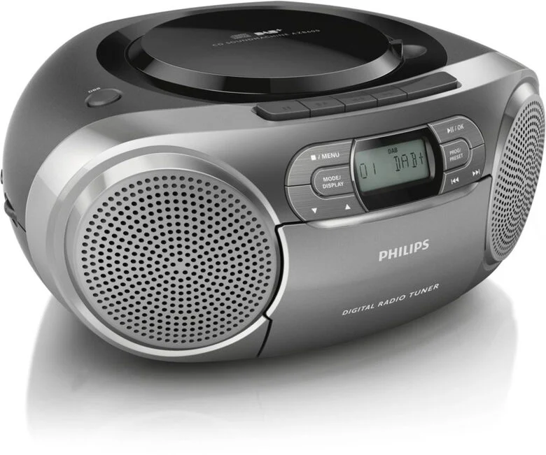 Philips AZB600/12 impianto stereo portatile Digitale 2 W Grigio