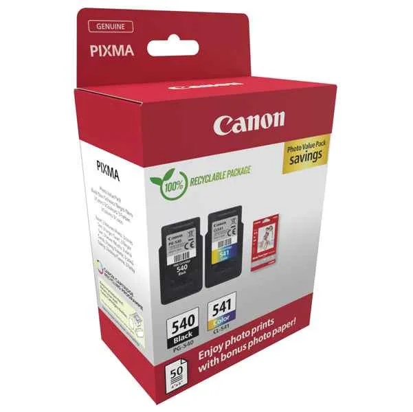 Canon - Cartuccia Ink PG-540/CL-541 - con Confezione Fogli - 5225B013