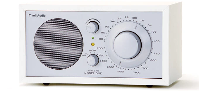 Tivoli Audio Model One Portatile Analogico Argento, Bianco