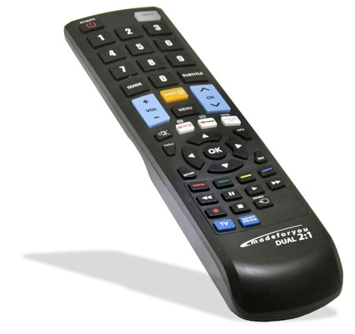 G.B.S. Elettronica MadeForYou 2:1 Serie 7001 Black telecomando Bluetooth DTT, DVD/Blu-ray, SAT, TV, VCR Pulsanti