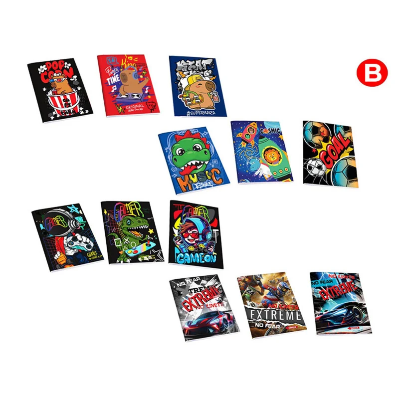 Quaderno A4 Active Boy Pacco 3 PZ Assortiti Rigatura B