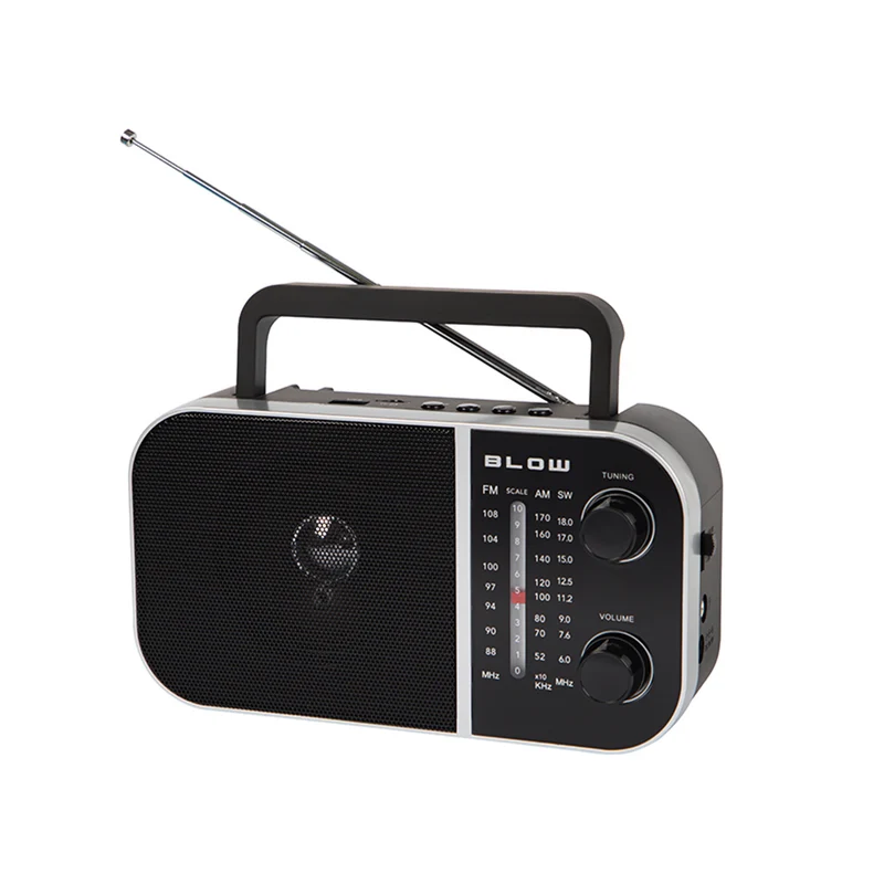Radio analogica portatile AM/FM RA6 alimentata a batteria e a rete Blow
