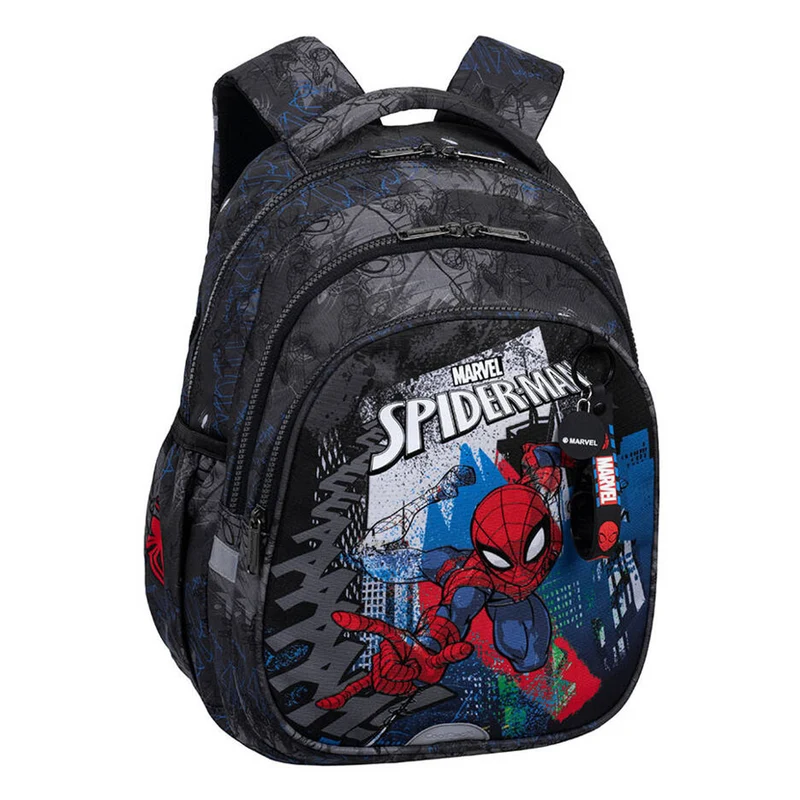 Zaino scolastico Spiderman Coolpack, modello Jerry (15"), schienale sagomato, 3 ampi scomparti, fondo rinforzato, F029777