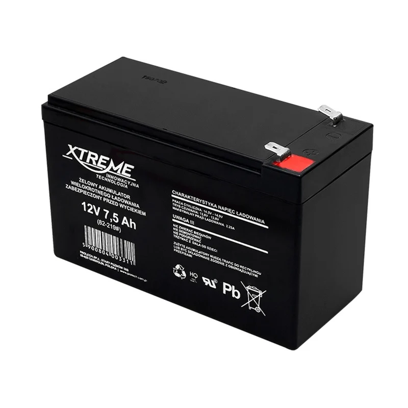 Batteria al gel Xtreme 12V 7.5Ah AGM alta qualità