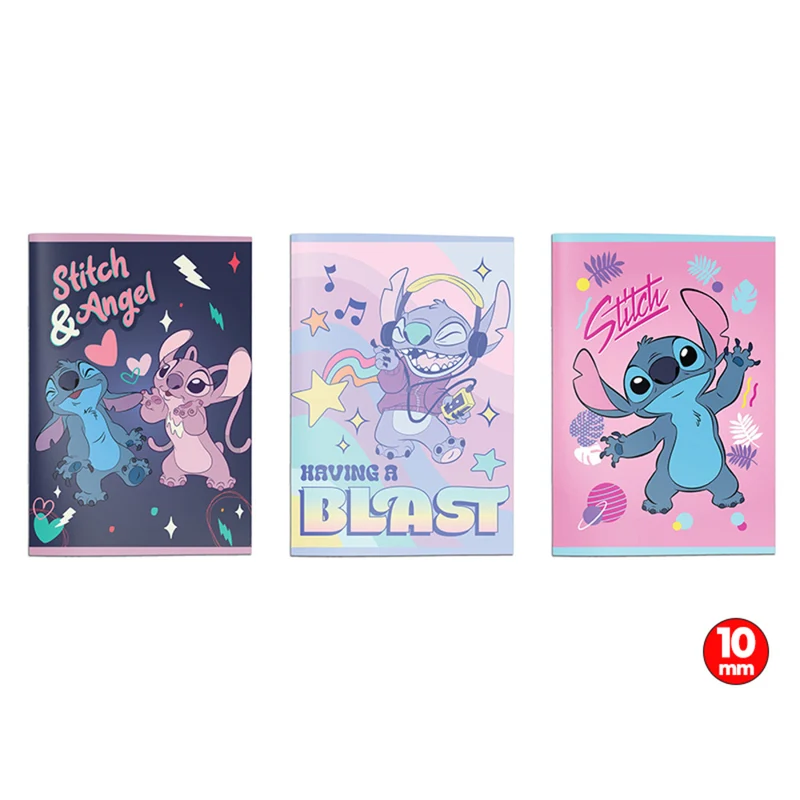 Quaderno A4 Lilo Stitch Pacco 12 Pz Assortiti Rigatura 10 mm