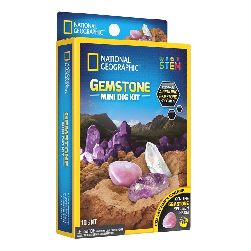 National Geographic - Set di gemme da scavare (Impulse Mini Dig Gem)