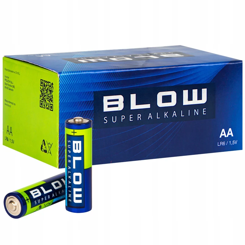 Batterie alcaline AA Blow, LR6, tensione 1,5 V, confezione da 40 pezzi