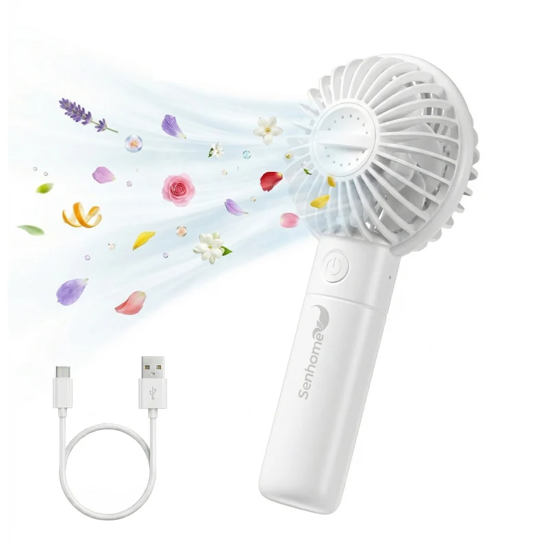 Mini Ventilatore portatile con Aromaterapia - Batteria Ricaricabile