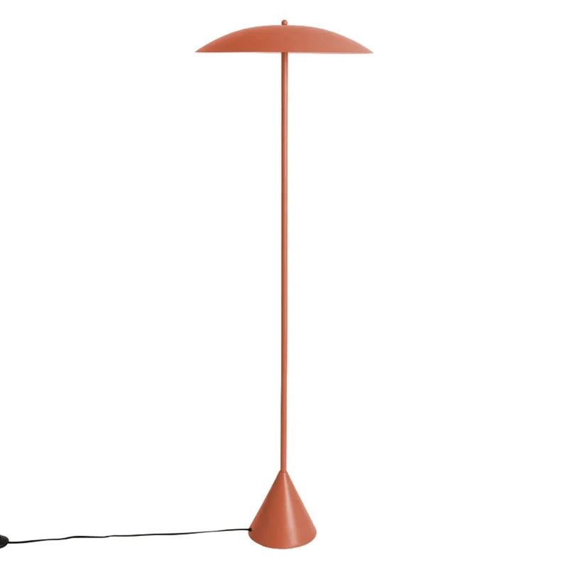 Lampada da terra per interni in metallo, ø50cm, terracotta