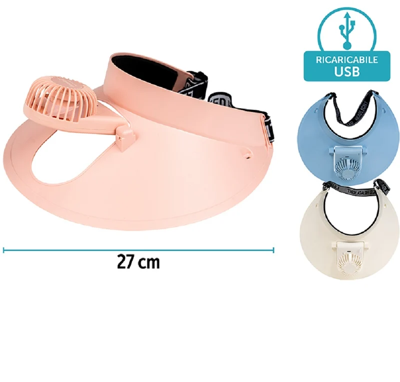 Cappello Ventilatore Usb Colori Assortiti