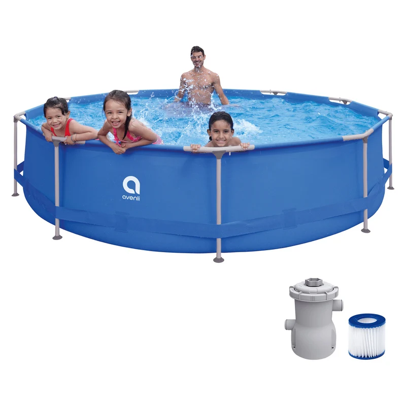 Piscina con struttura AVENLI rotonda 366x76, set con capacità di 6125 l