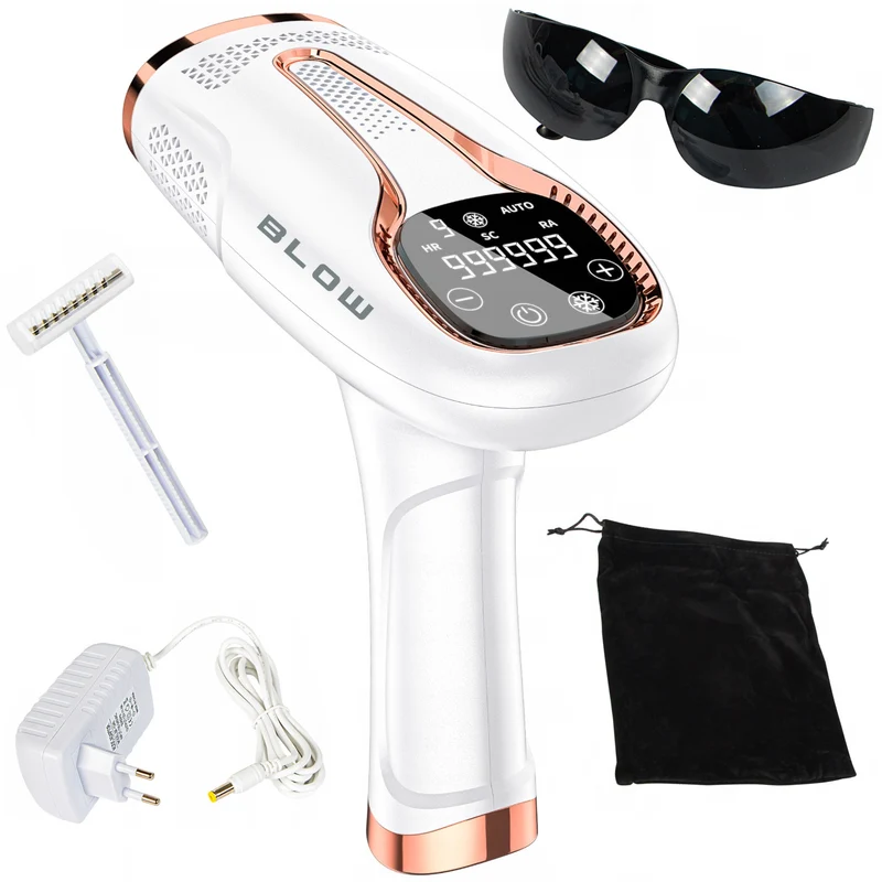 Epilatore IPL Blow, funzione Ice Cool, 9 livelli di potenza, filtro UV integrato, modalità flash automatico, efficacia a lungo termine, 44-480#