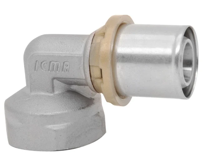 Raccordo Curvo Femmina per Tubo Multistrato Pressare Sempiter 3/4 Ø 26 x