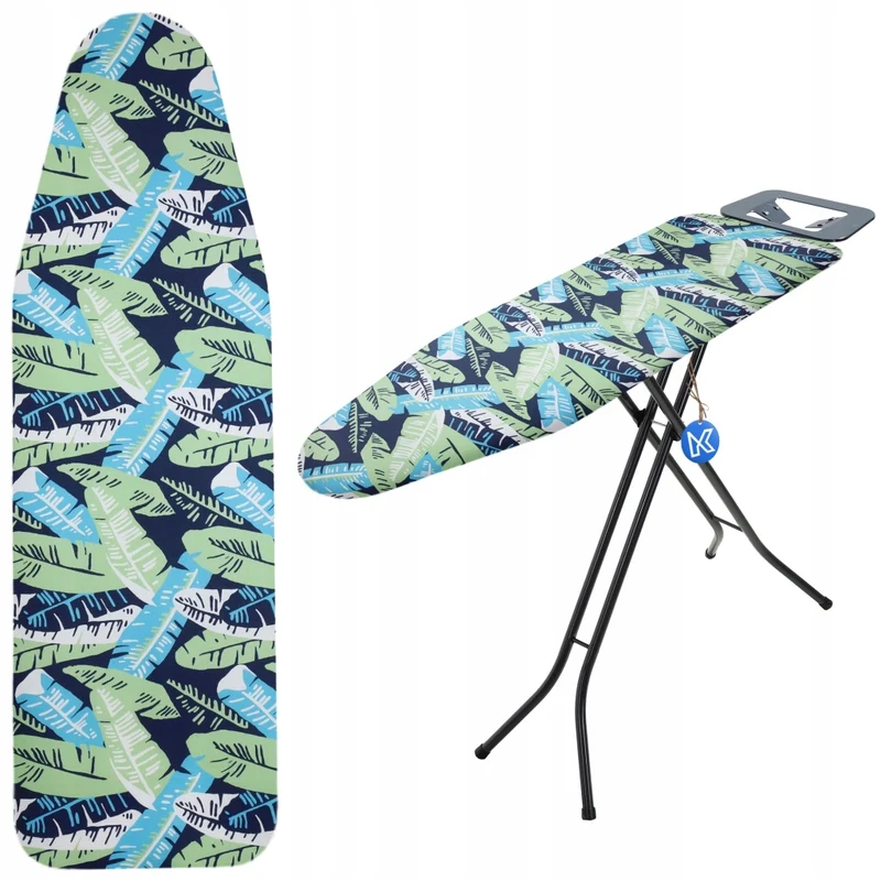 Copriasse da stiro KADAX 132x48 cm, estensibile, con foglie