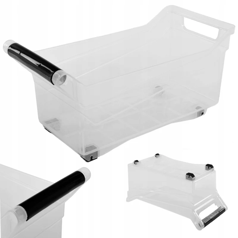 Contenitore organizer KADAX per mobili da cucina, con ruote, 38x17x18 cm, 10 litri.