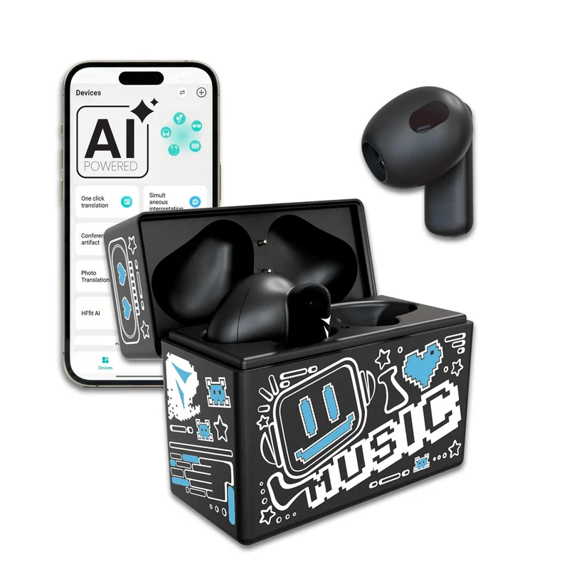 Auricolari Bluetooth in Ear XM191 - con Box di ricarica - AI di traduzione