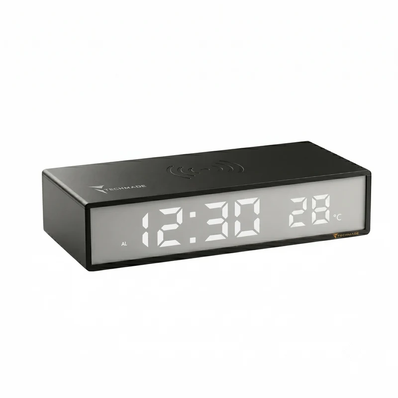 Sveglia Orologio con Ricarica Wireless - 15W