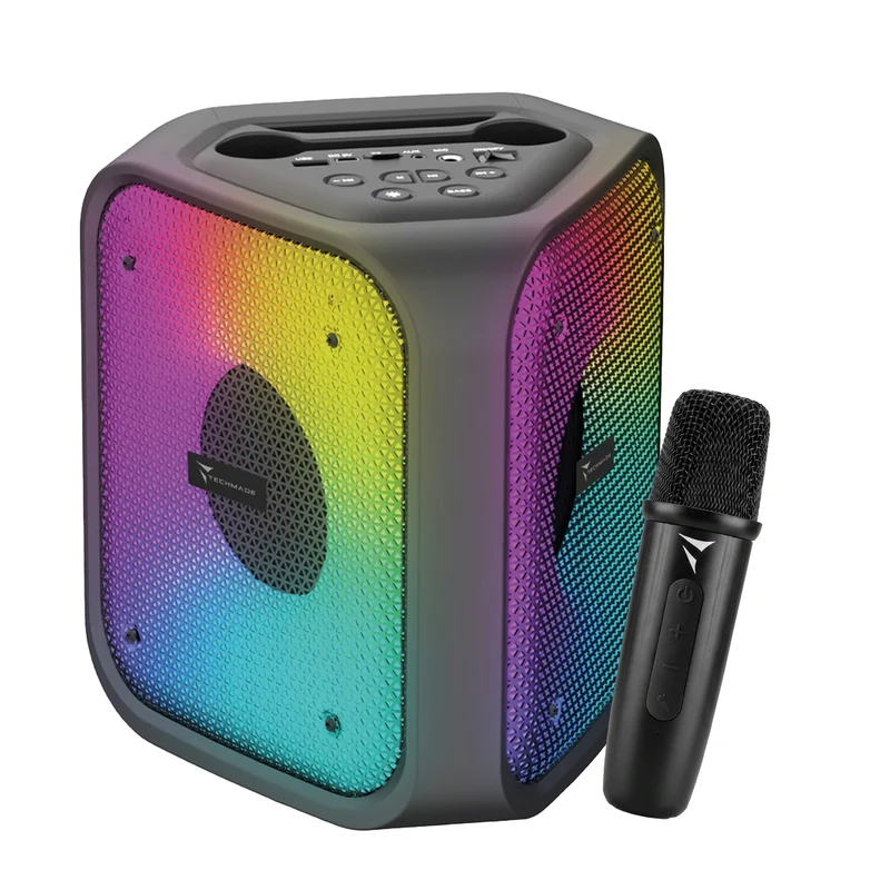 Speaker Bluetooth Portatile 15W - con Microfono e Karaoke