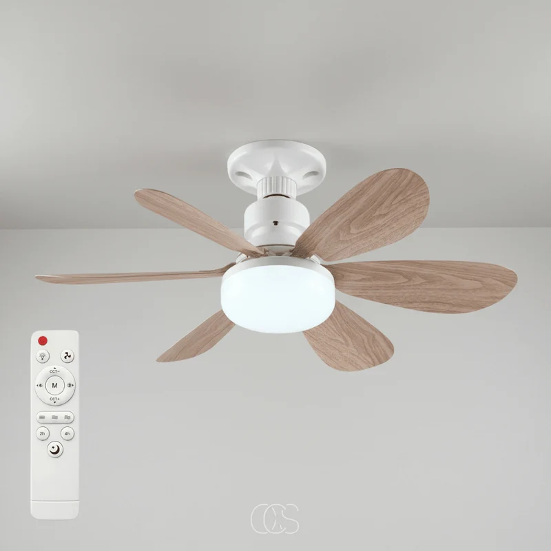 Ventilatore da Soffitto LED Dimmerabile con Telecomando 6 Pale