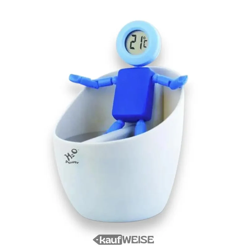 Termometro e orologio Waterboy | Senza batteria con azionamento ad acqua | Oggetto di design sostenibile