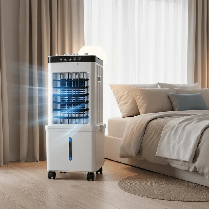 Rafraîchisseur d’Air Portable 3-en-1 avec Télécommande et Minuterie