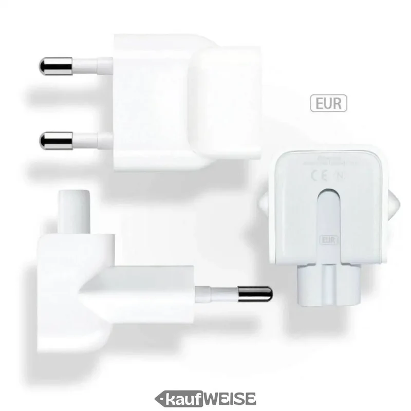 Spina Euro originale Apple (testa d'anatra) – Attacco di alimentazione per MacBook e iPad | A1561