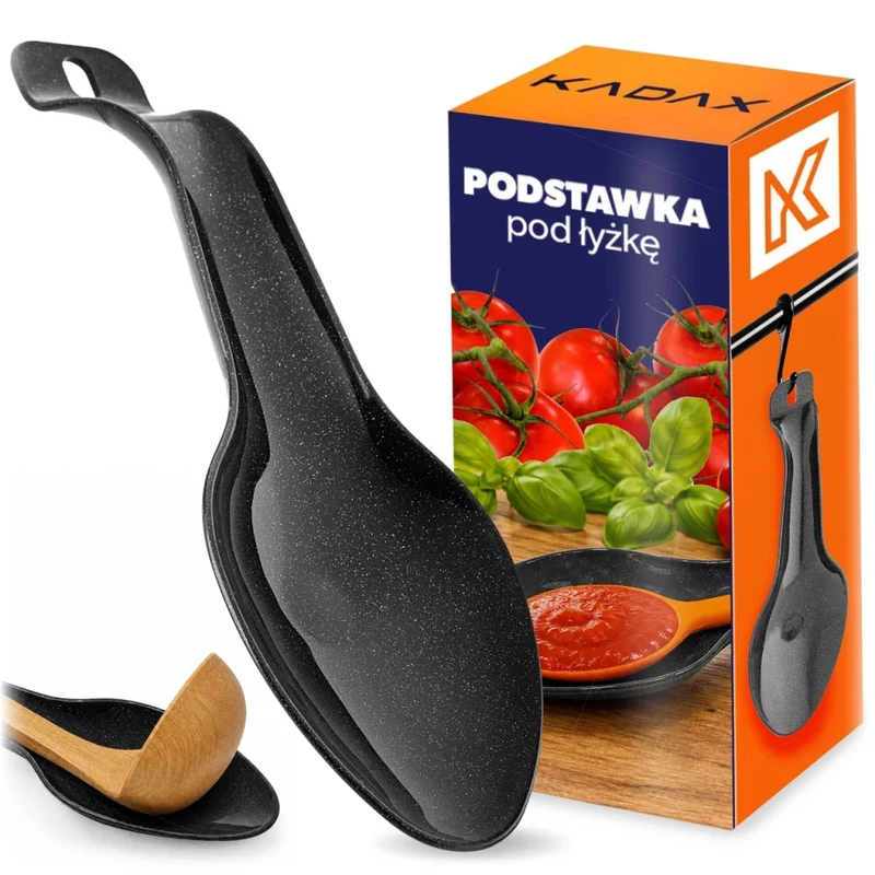 KADAX Podstawka pod łyżkę czarna K17445