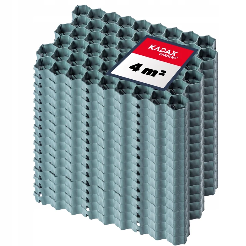 Griglia di protezione per prato KADAX Geogrid 60x40x4 cm 16 pezzi Giardino 590 Ton/M2