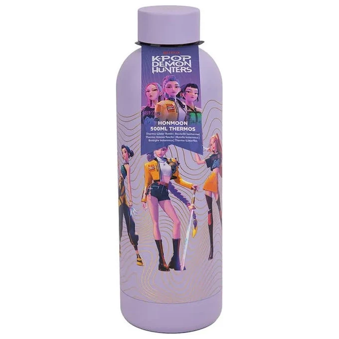 Cinereplicas borraccia isotermica Honmoon K-Pop Demon Hunters 500 ml acciaio inox 22x74 cm