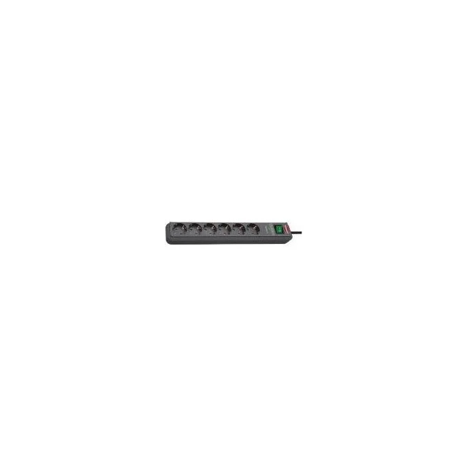 Brennenstuhl 1159710515 Eco-Line Prolunga con Protezione da Sovratensione 6 Prese 5 m Antracite