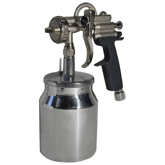 WALMEC 27022 UR Plus Aerografo professionale con serbatoio inferiore 1000 cc ugello 2,2 mm pressione 3,0-3,5 bar consumo aria 200-350 lt-min colore Nero