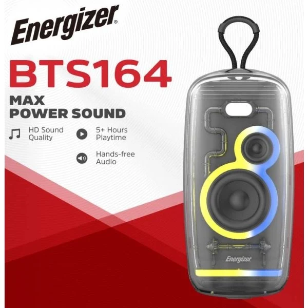 Energizer speaker bt + 2400mah portable ipx65 - BTS164